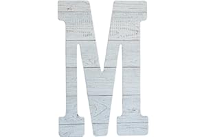 COLLECTIVE HOME - 12" Wood Letters for Wall Decor, Rustic Wall Sign, Decorative Hanging Alphabet Signs, House Number, Decorat