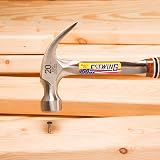 Estwing E20C 20oz Curved Claw Hammer Leather Grip Blue Finish 560g view 6
