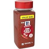 McCormick&reg; Dark Chili Powder, 7.5 oz | Chili powder for tacos and bean soups with slightly sweet flavor, can also be used as a dry rub for grilled meats