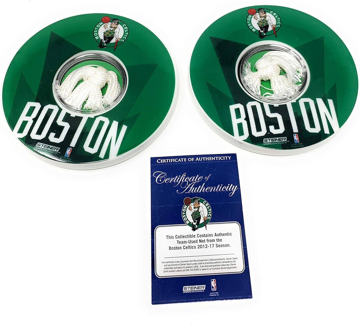 amazon com steiner sports nba boston celtics boston celtics logo 2 pack game used net coaster setboston celtics logo 2 pack game used net coaster set sports outdoors steiner sports nba boston celtics boston celtics logo 2 pack game used net coaster setboston celtics logo 2 pack game used net coaster set