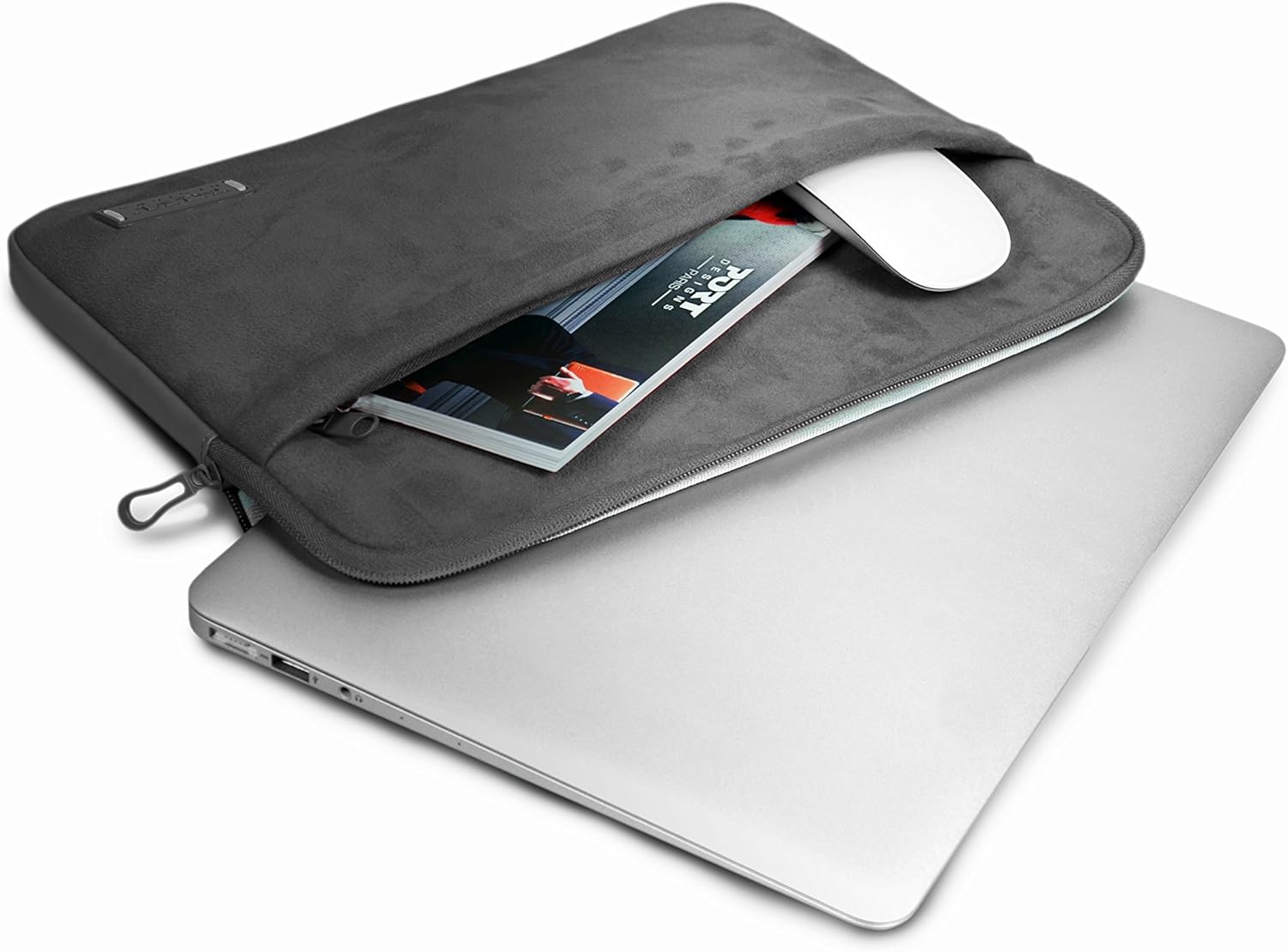 POCHETTE PORT MILANO 15,6 Gris, grey, 15.6 - Image 4