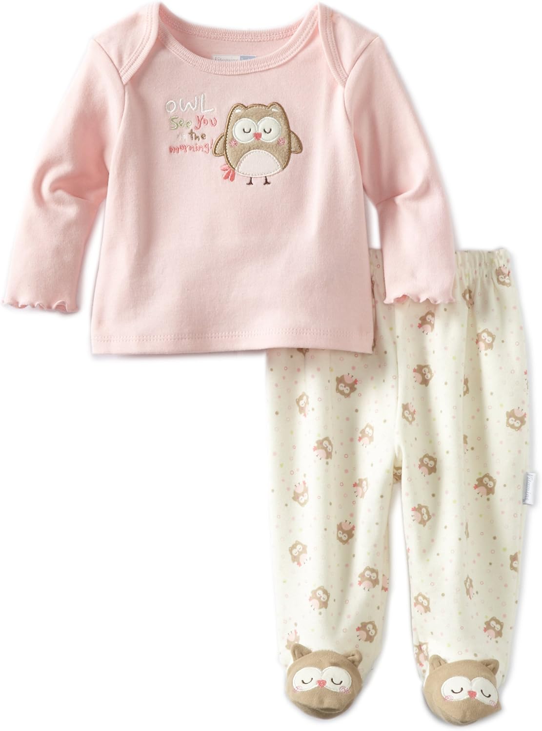 Vitamins Baby Baby Girls' Newborn Owl See You 2 Piece
