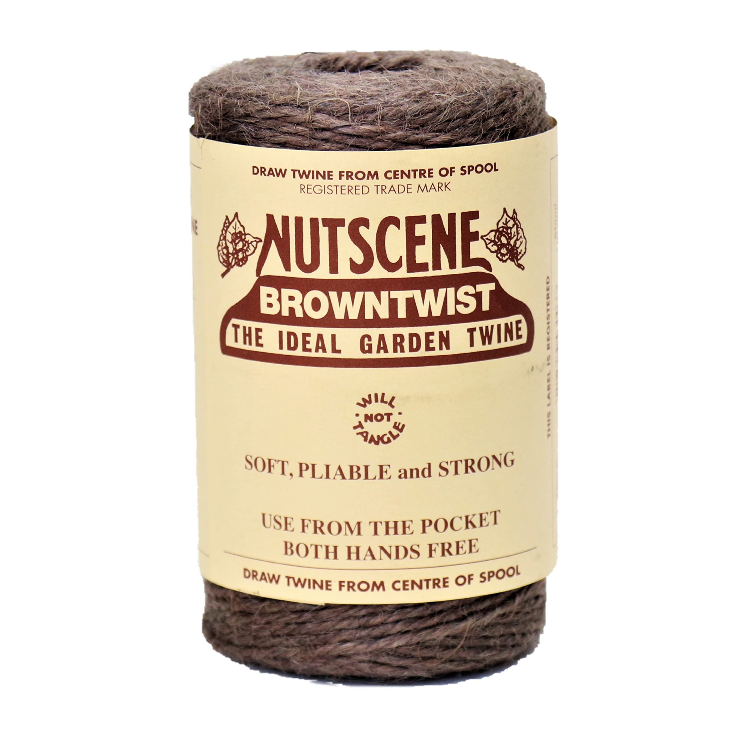 Nutscene 120 m Twine Rolls - Brown (Pack of 3)