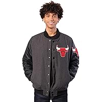 Ultra Game NBA Men's Full-Zip Classic Varsity Jacket