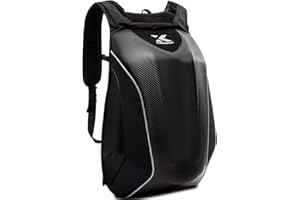 KRONOX Motorcycle Backpack | No-Drag Hardshell Helmet Bag for Men & Women, for 15 inches Laptop