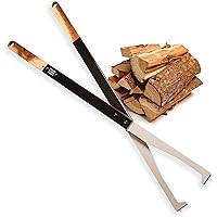KABIN Fire Tong Log Grabber – Extra Long Firewood Claw Tongs for Fireplace, Outdoor Campfire, Firepit & More 38"