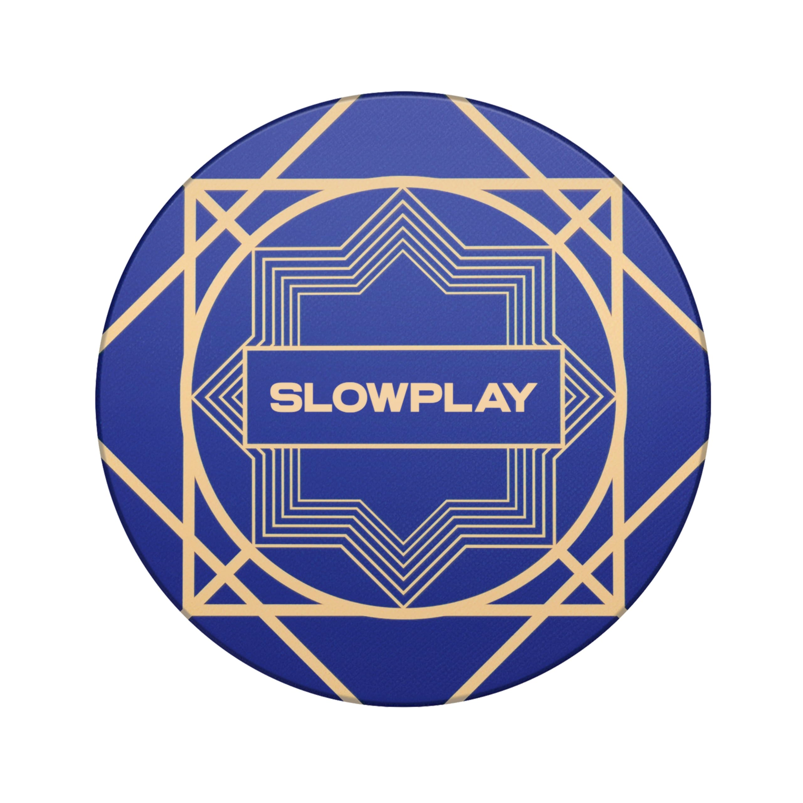 SLOWPLAY Nash Ceramic Poker Chips in Bulk, Casino Grade Ceramic 10-Gram Poker Chip for Texas Hold'em, 39mm Professional Chips Pack of 50 (Blue)