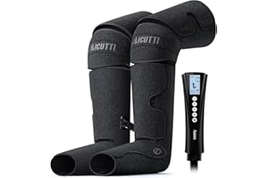 AICUTTI Air Compression Leg Massager with Heat - Circulation Booster for Foot, Calf, Knee & Thigh Pain Relief - Gifts for Women, Men, Dad, & Mom for Mother's Day, Father's Day, Birthdays & Christmas