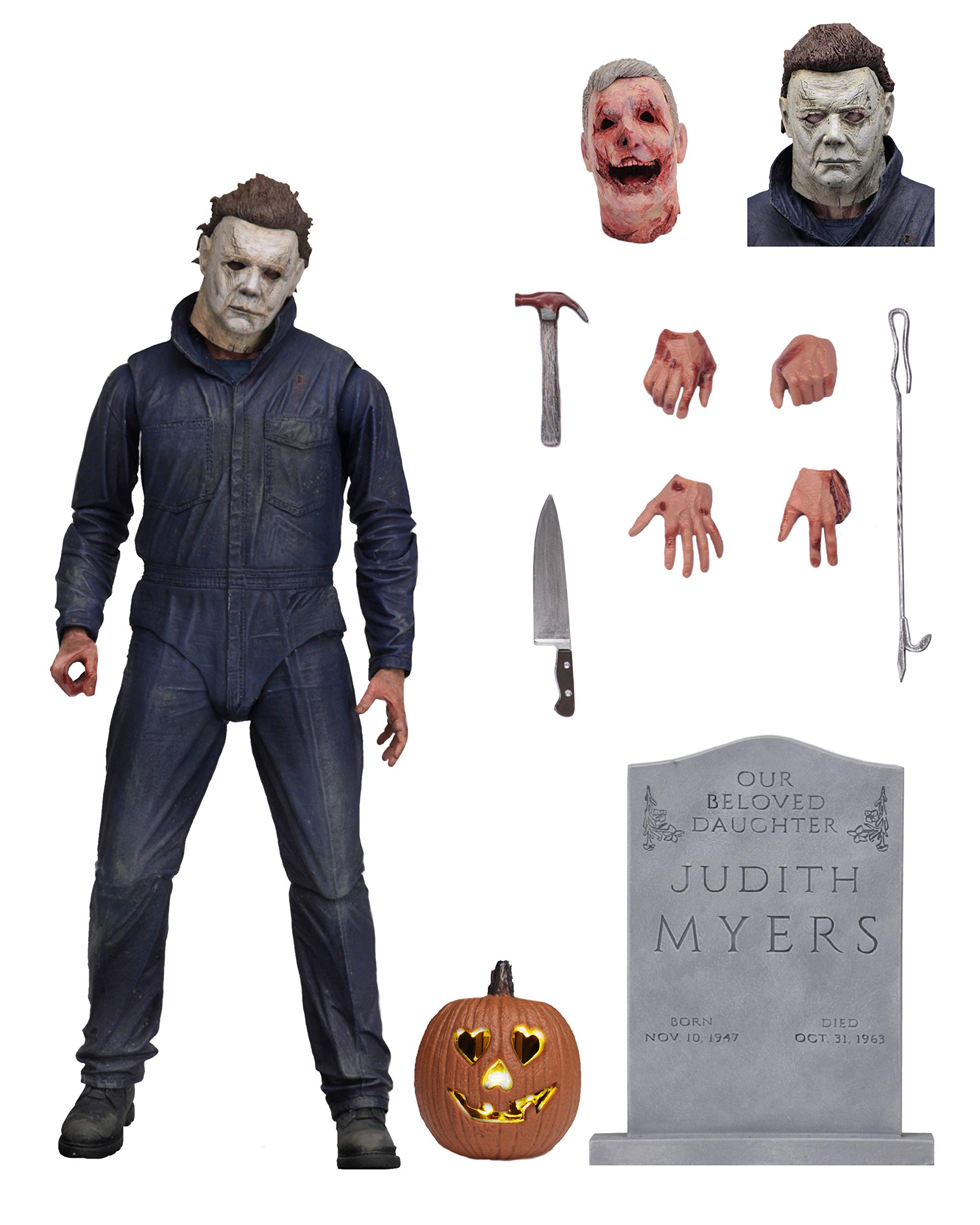 NECA Offical Ultimate Michael Myers Halloween (2018) 7" Action Figurine, Adult Collectible Item, Halloween