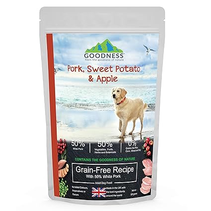 pork and sweet potato dog food