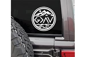 MAZ DISTRIBUTIONS - God is Greater Than The Highs and Lows – Vinyl Decal for Laptop – Waterproof Sticker for Waterbottle – Indoor & Outdoor Sticker for Window – Easy Use for Car, Van & Bike - MAZ 446