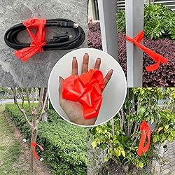 6 Pack Orange Flagging Tape, Non-Adhesive Plastic