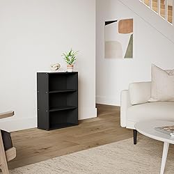 Furinno Pasir 3-Tier Open Shelf Bookcase, Americano