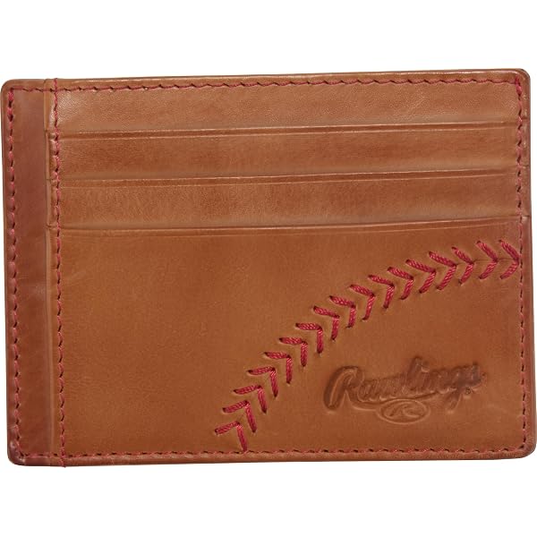 Men's Wallets Dansydaisy 12 Pack Baseball Leather Wallets - Dark Brown ...