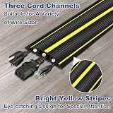 KOLAKO Floor Cord Cover 2m Rubber Wire Protector 3 Channels Outdoor Indoor view 3