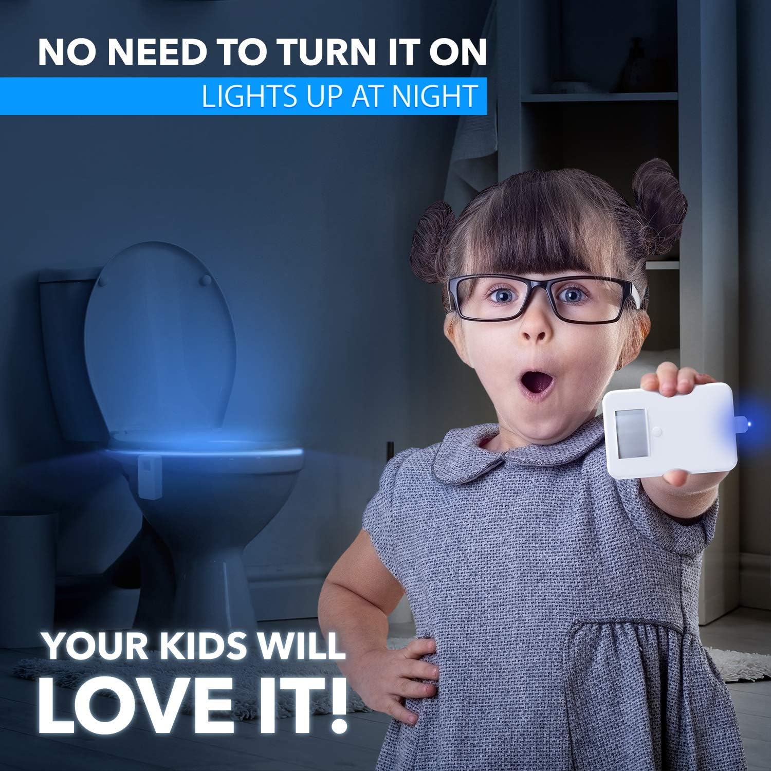 LumiLux Toilet Light Motion Detection Advanced 16Color LED Toilet