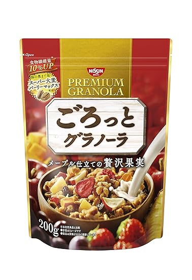 日清シスコ ごろっとグラノーラメープル仕立ての贅沢果実 200g×8袋