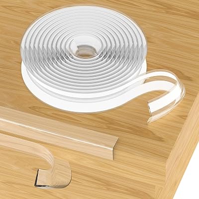 Vicloon 100% Silicone Edge Protector Strip 4M Clear Corner Guards