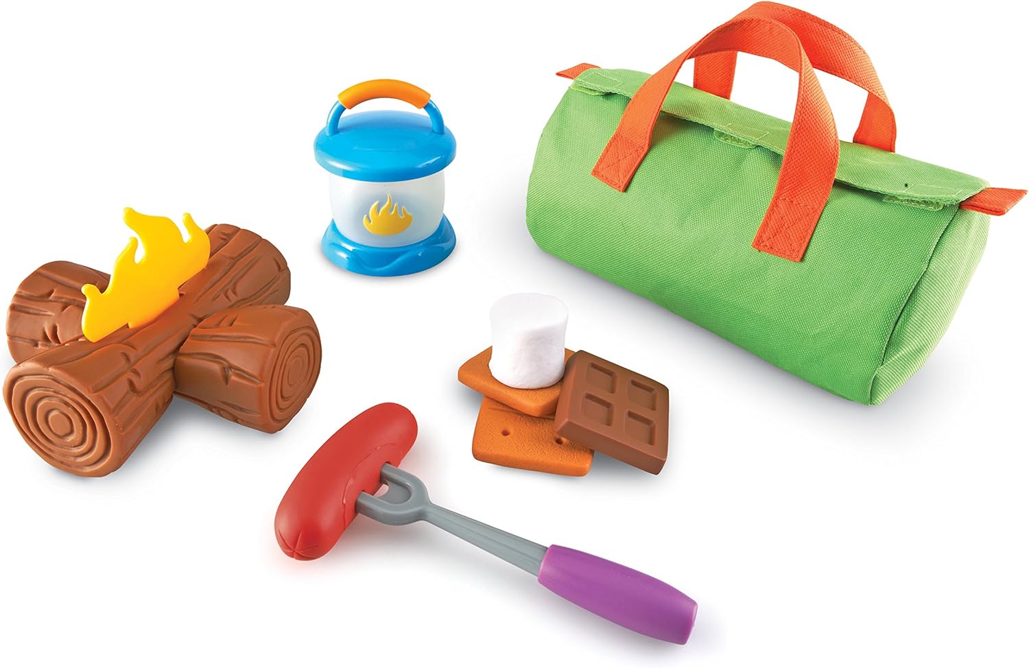 Learning Resources New Sprouts Camp Out!, Imaginative Play, Camping Toy, Outdoor Toys, 11 Pieces, Ages 2+: Toys & Games