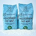 American Soy Organics Millennium Wax - 10 lb Bag of Natural Soy Wax for Candle Making