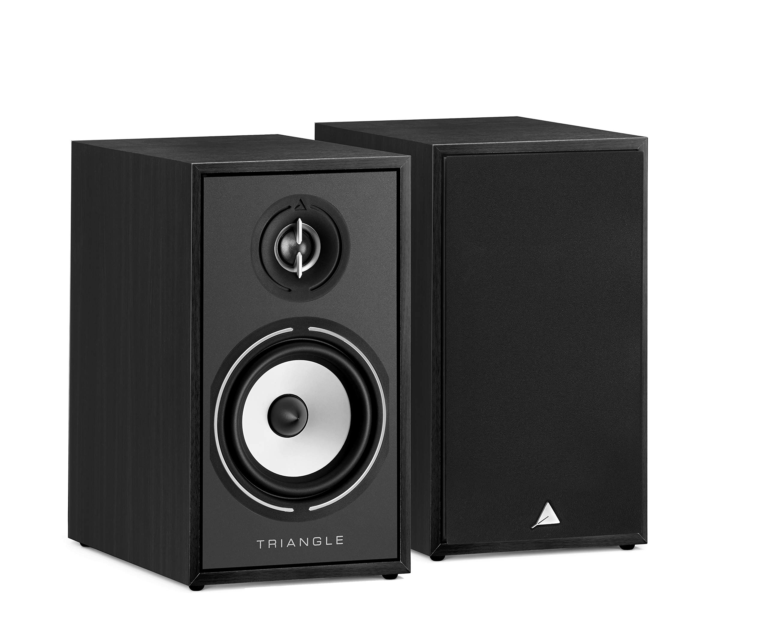 Triangle - BOREA BR02 Hi-Fi Bookshelf Speakers - Power handling 80W - Output 89 dB/W/m - Versatile Music and Home Cinema - 176 x 310 x 274 mm - Black (Pair)