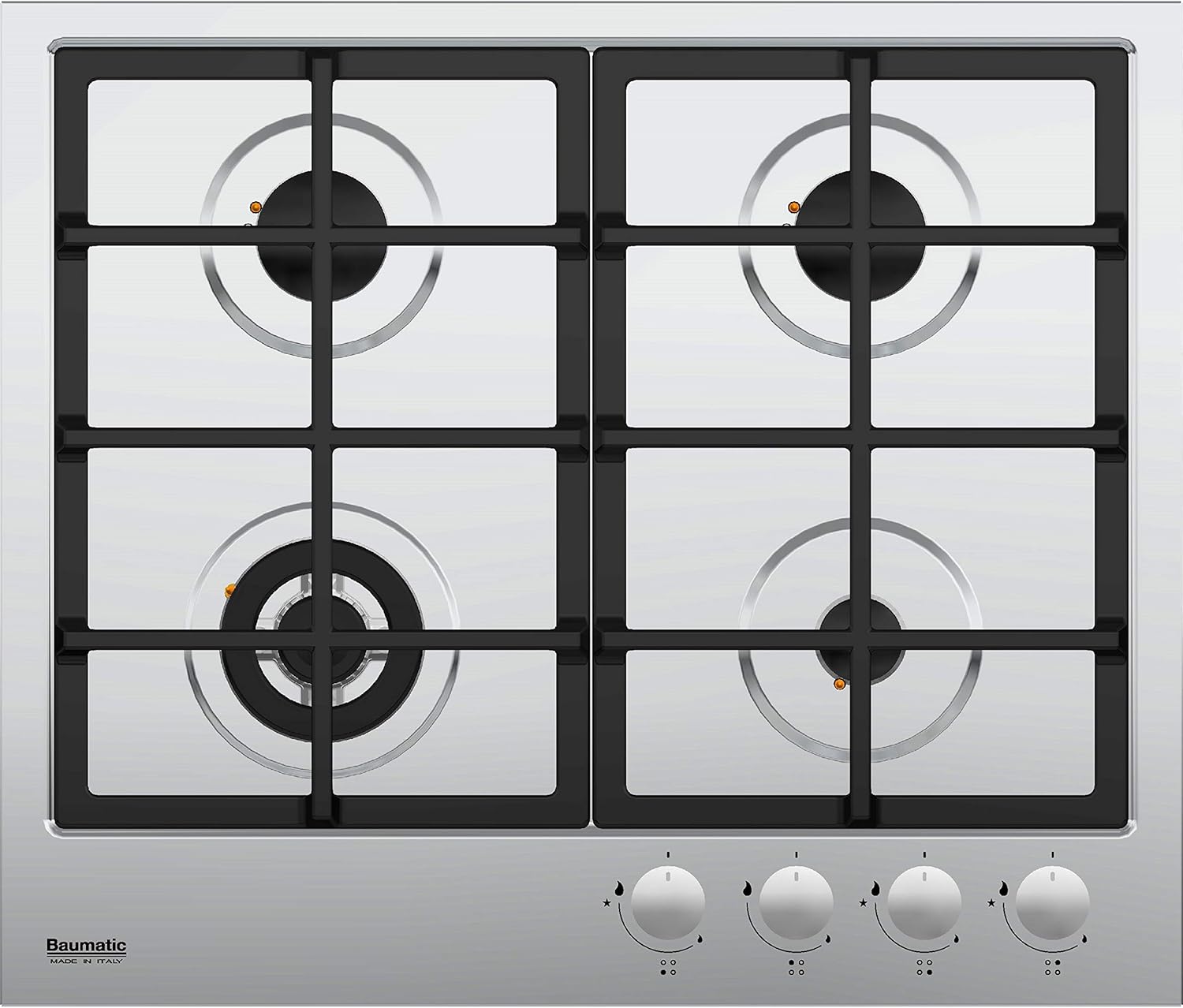 Baumatic Gas Hob 4 burner 60cm Stainless steel BMEH6GSS Buy Online at Best Price in UAE Amazon.ae