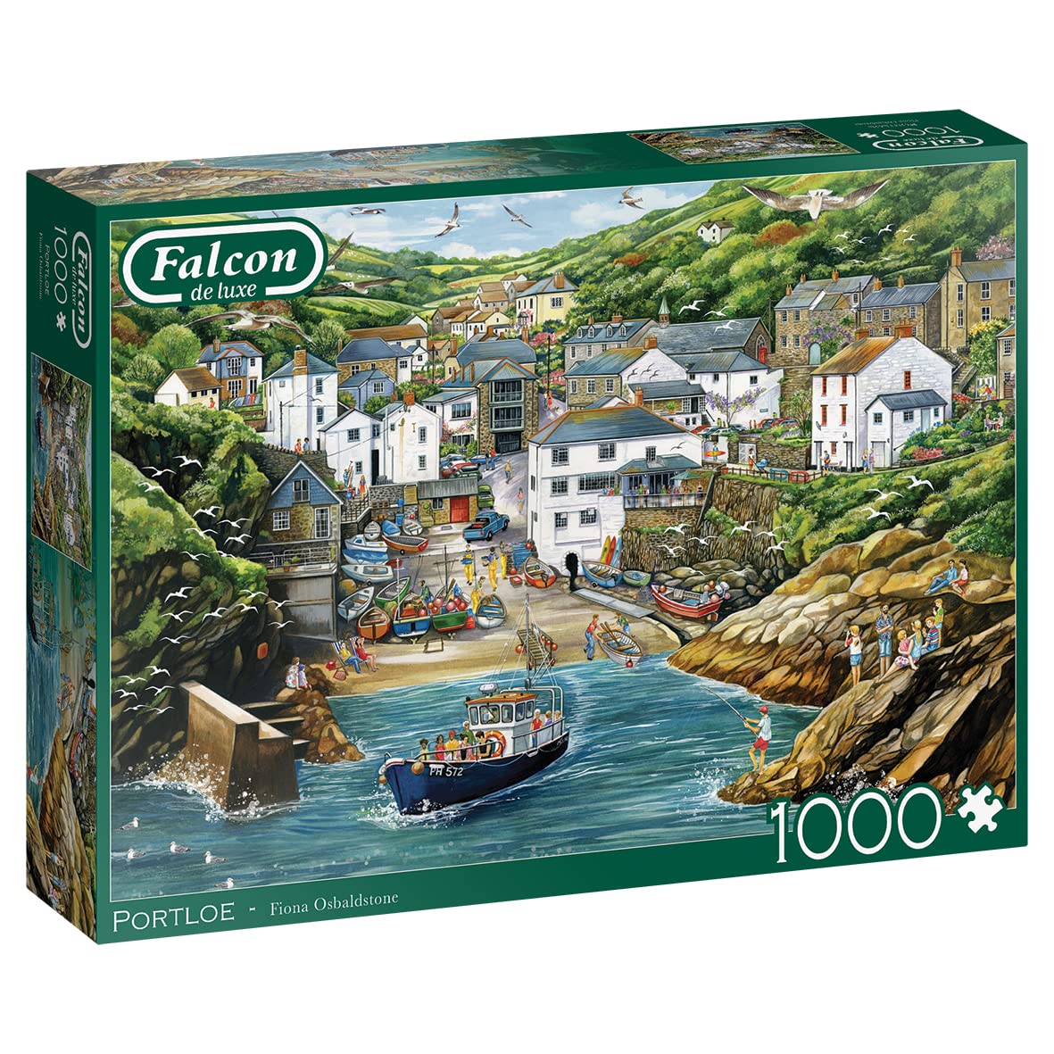 Jumbo, Falcon de luxe - Portloe, Jigsaw Puzzles for Adults, 1,000 piece One Size Multicolor 11349