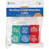 Learning Resources Reading Comprehension Cubes - Set of 6, Kids Ages 6+ Teacher and Classroom Supplies, Reading Aids for Kids