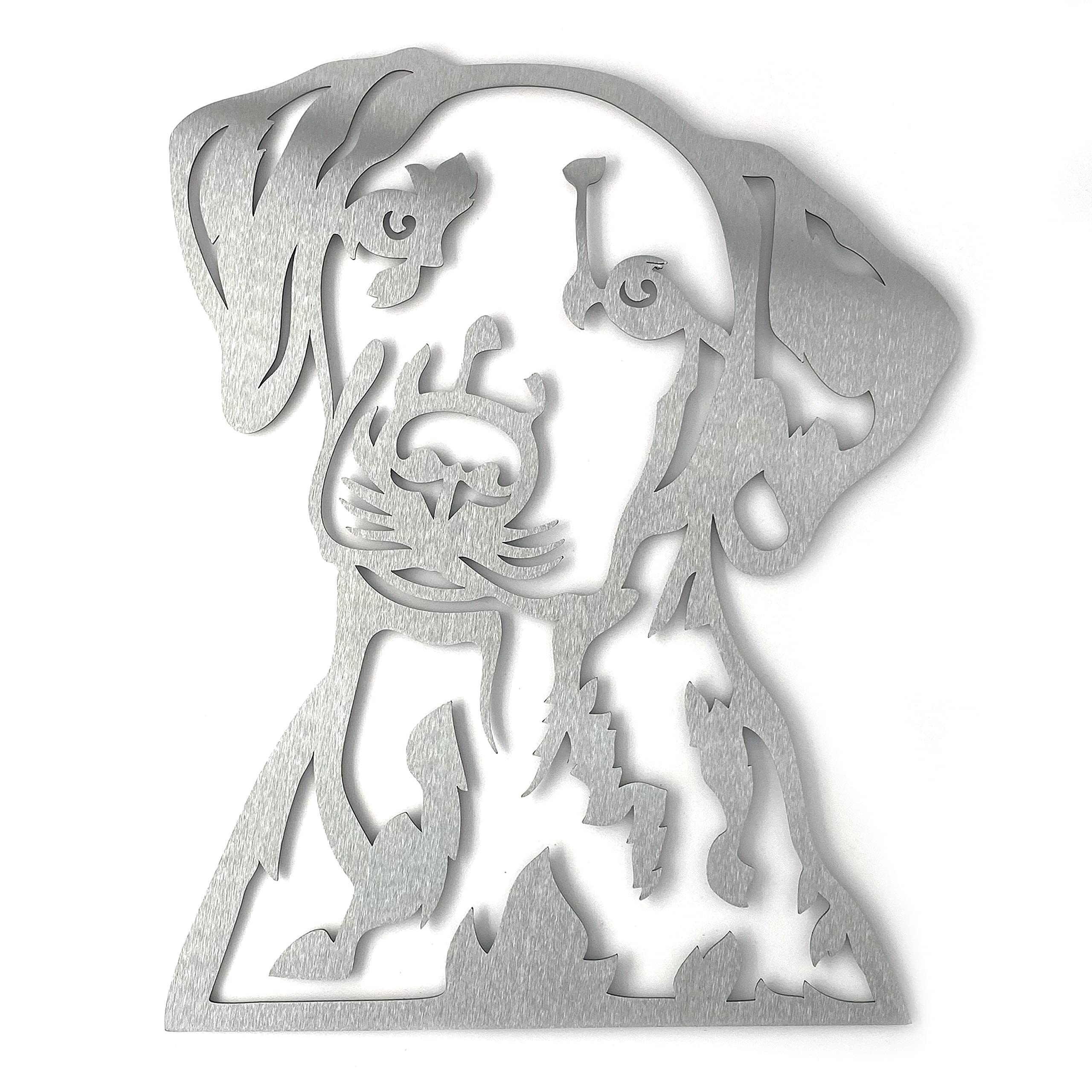 Image Industry Dalmatian - Dog Garden Art Sculpture/Garden Ornament/Rusty Metal Dog/Metal Garden Sculpture/Metal Art (Medium 287mm x 349mm)