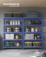 SONGMICS 5-Tier Steel Shelving Unit 60 x 120 x 200 cm Boltless 750 kg view 2