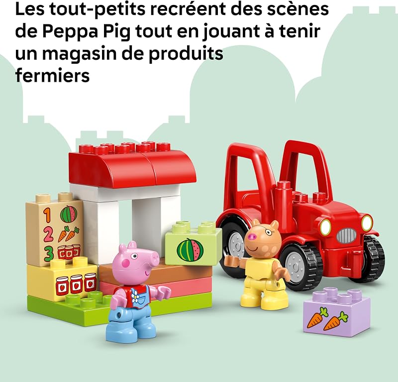 Duplo Peppa Pig Tracteur et marché 10468
