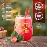 CROWNLY CRYSTAL Limited Edition Auntie Fabulous Glass Gift Crystal Wine Glass view 3