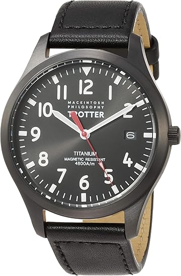 Amazon セイコーウォッチ 腕時計 マッキントッシュフィロソフィー Trotterシリーズ チタンモデル ブラック文字盤 ブラックカーフ バンド Fczk985 メンズ ブラック メンズ腕時計 腕時計 通販
