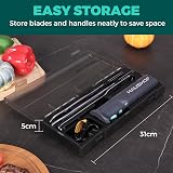 HAUSHOF Cordless Electric Carving Knife Set 8V with 2 Blades & Fork view 5