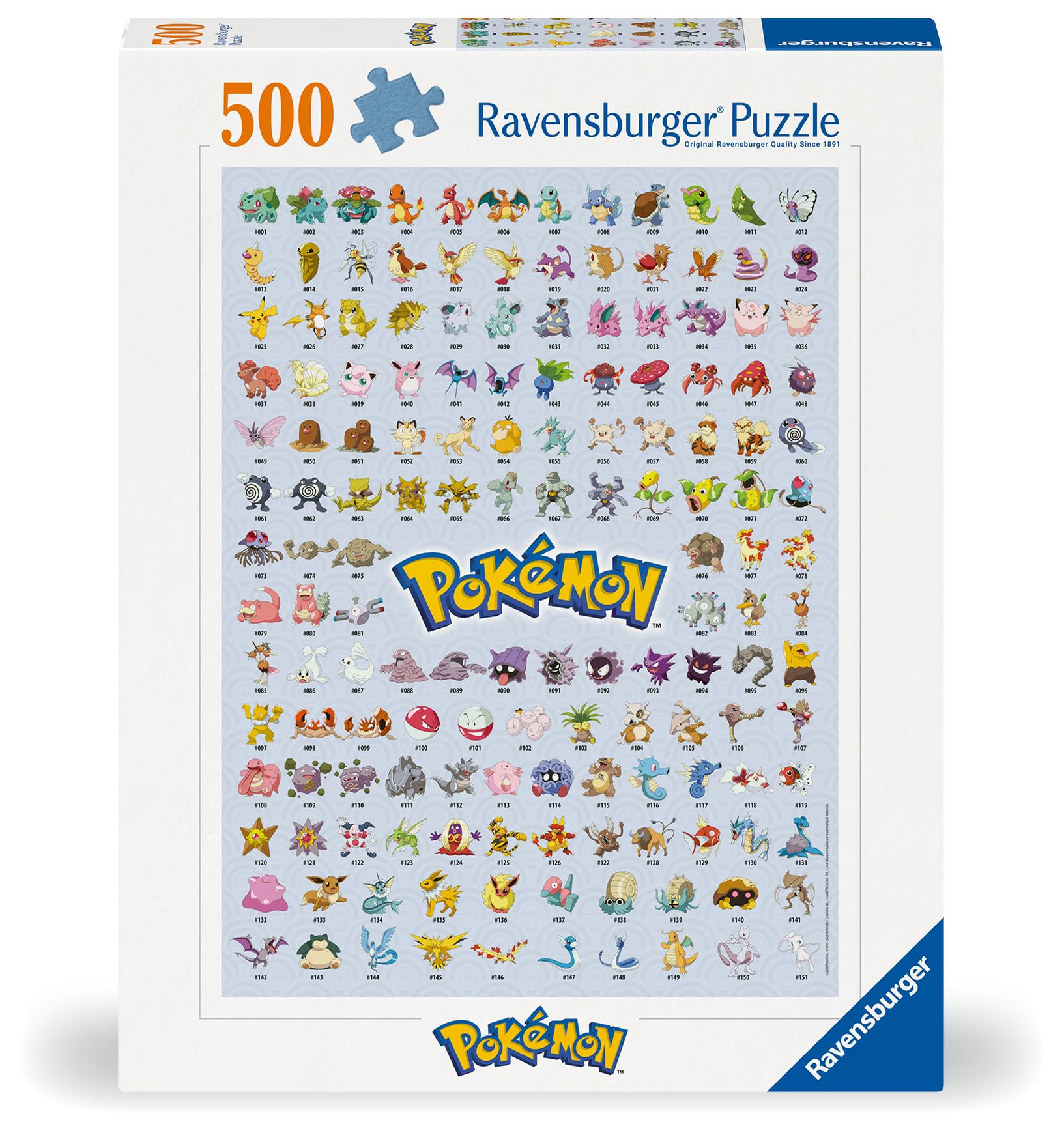 Ravensburger Puzzle 12000511 - Die ersten 151 Pokémon - 500 Teile Pokémon Puzzle für Erwachsene und Kinder ab 12 Jahren 2