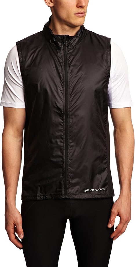 brooks vest mens black