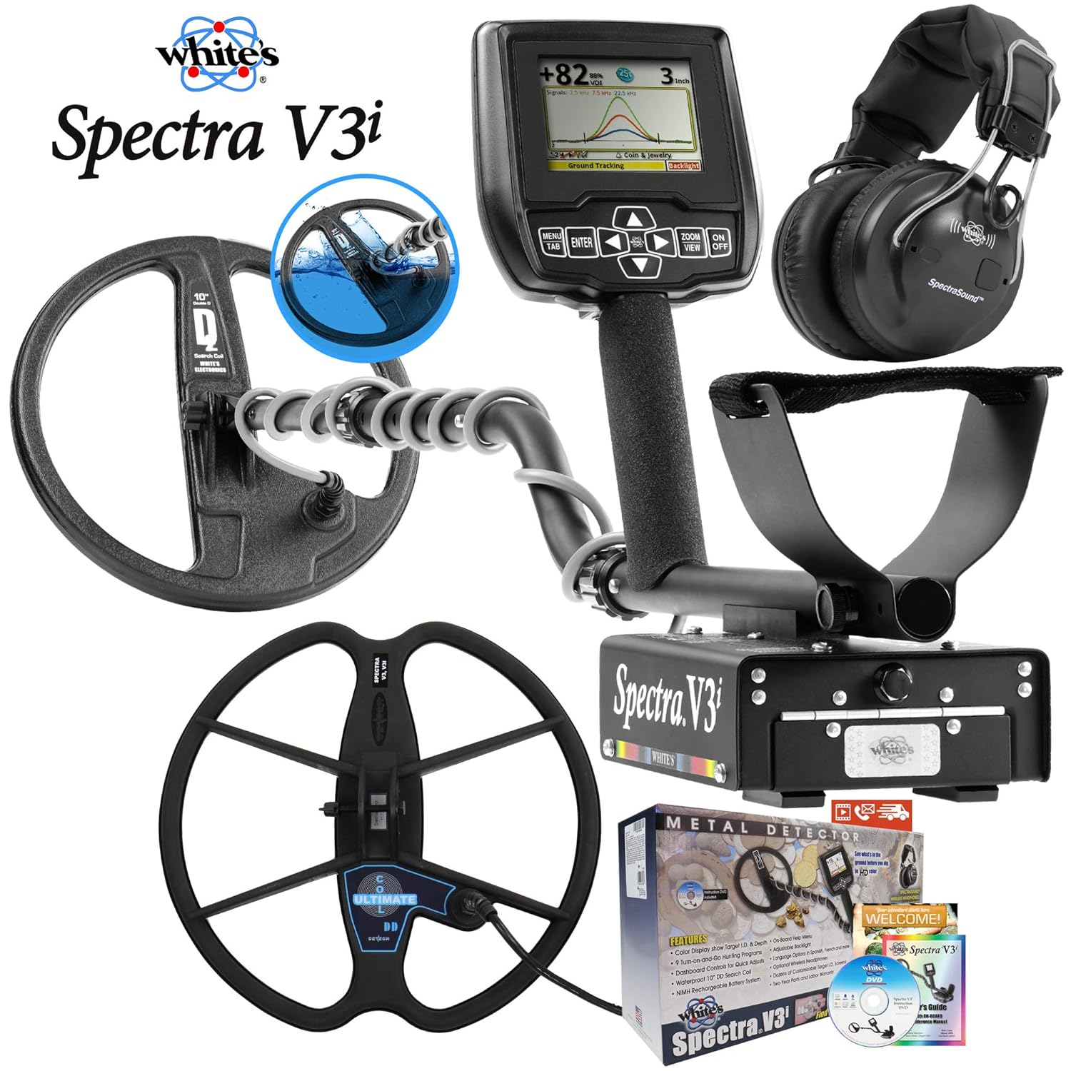 Amazon.com: Spectra V3i - Detector de metales blancos con ...