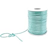 Evershine Rattail Satin Nylon Trim Cord Chinese Knot, Kumihimo, 2MM x 100 Yards. (Aqua)