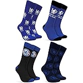 Chelsea FC Boys Crew Socks, 4 Pack Breathable Socks - Gifts for Kids
