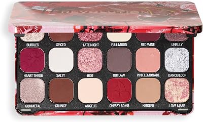 Revolution Beauty Forever Flawless Cherry Rebel Red 18 Shade Eyeshadow Palette