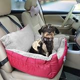 GoFirst Dog Car Seat Small Dogs Cats Booster With Storage Red view 5