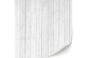 TEXTURKONTOR 3 Sheets Self-Adhesive Wall Cladding for Dollhouse 1:12 Scale (White Board Wall)