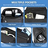ProCase Bum Bag Waist Fanny Pack 6 Pockets Adjustable Belt Black Large view 4