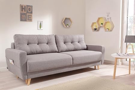 Bobochic Oslo Canapé 3 Places Convertible 215x90x90cm