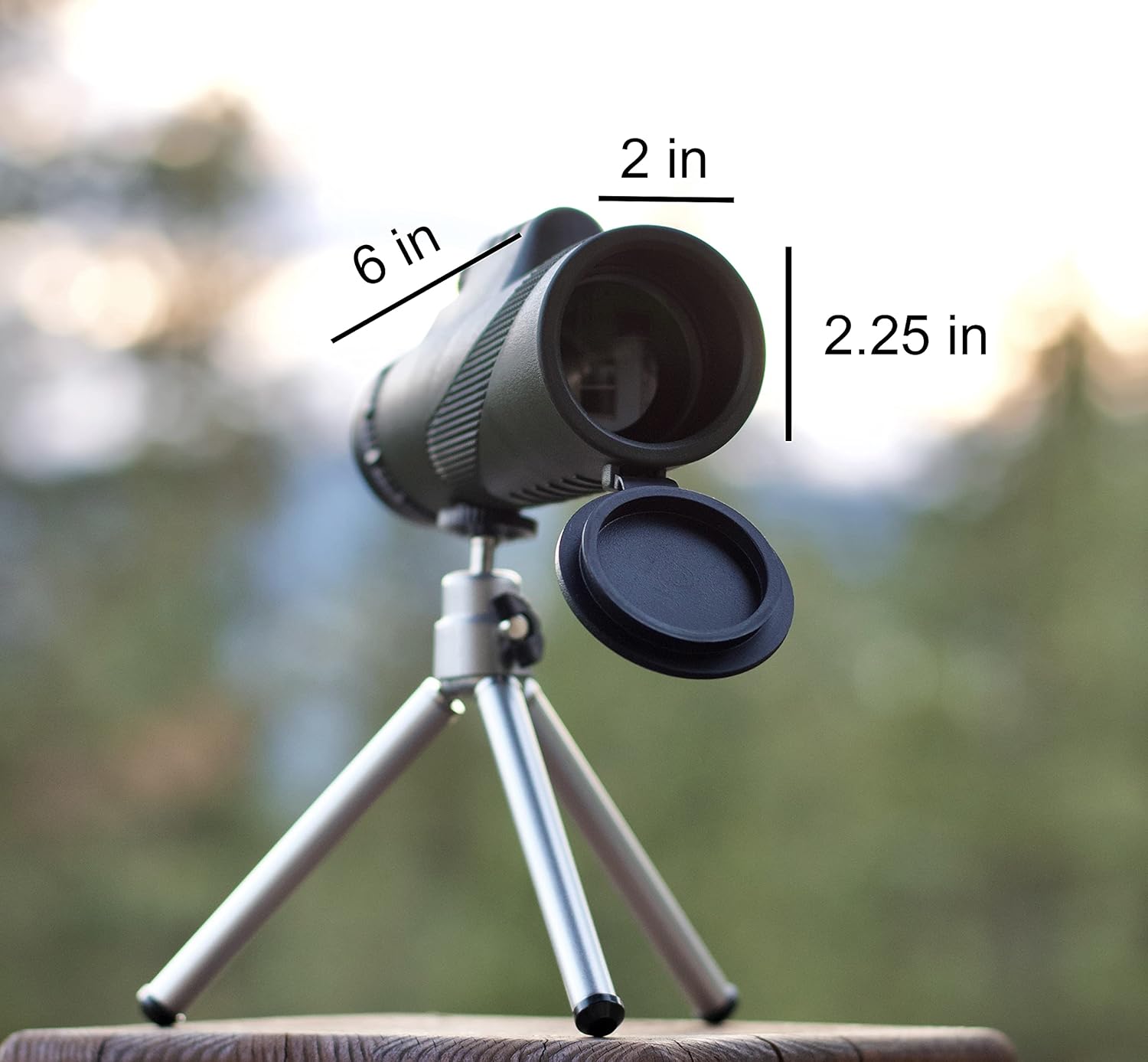 12x50 High Power Handheld Monocular Telescope- Waterproof Portable Scope Monocular- Monocular Telescope for Smartphone- Universal Adapter, 2.5 X More Stable Tripod -Hunting Birding Travel : Camera & Photo