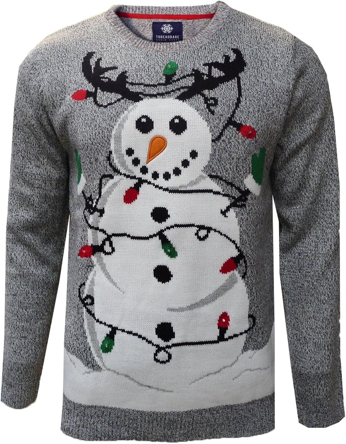 novelty christmas jumpers for mens with lights