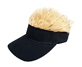 Men's Hair Visor ​Sun Hats Visor with Hair Fake