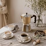 VonShef Stovetop Coffee Maker 9 Cup Aluminium Moka Pot 450ml view 2