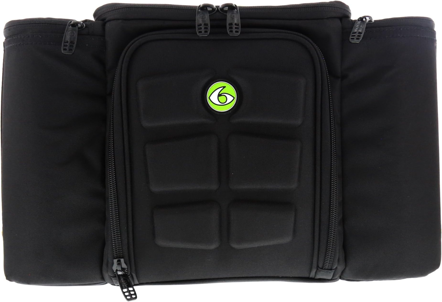 6 Pack FitnessInnovator 300 Meal Management System (Black/Neon Green)