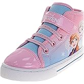 Disney Princess Minnie Mouse Frozen Encanto Hightop Sneakers - Snow White Ariel Elsa Maribel Minnie Ankle Shoes (Sizes: 6-12 Toddler - Little Kids)